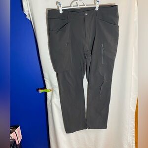 The North Face Gray Cargo Pants with Straight-Leg Cut